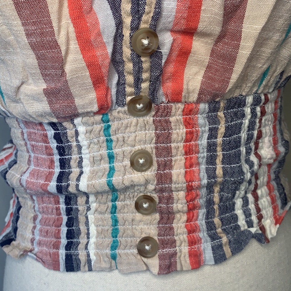 Derek Heart | Colorful Crop Top | L - Picture 3 of 6